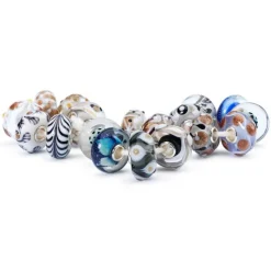 TROLLBEADS GLASKUGLE GLITRENDE JULEBUNDT - TGLBE-00148