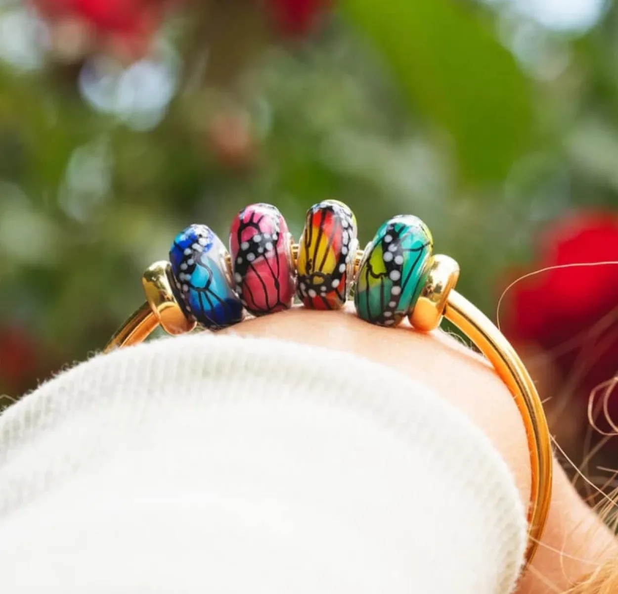 TROLLBEADS GLASKUGLE VINGER AF SUCCES - TGLBE-20372