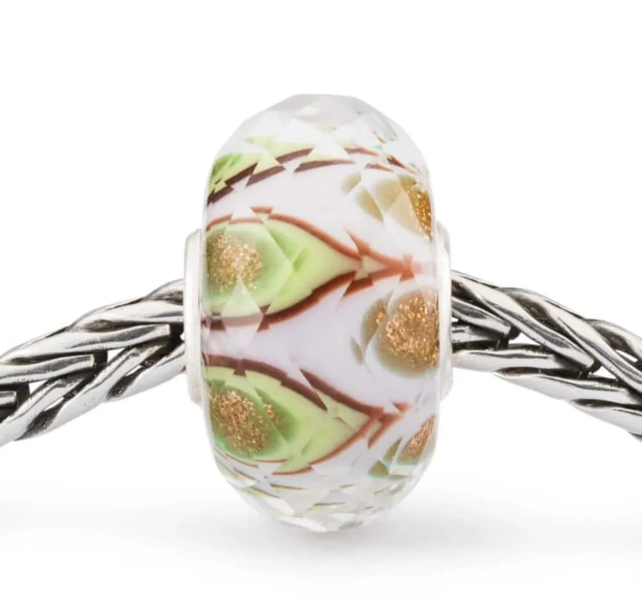TROLLBEADS GRØN SYMFONI GLASKUGLE - TGLBE-30103