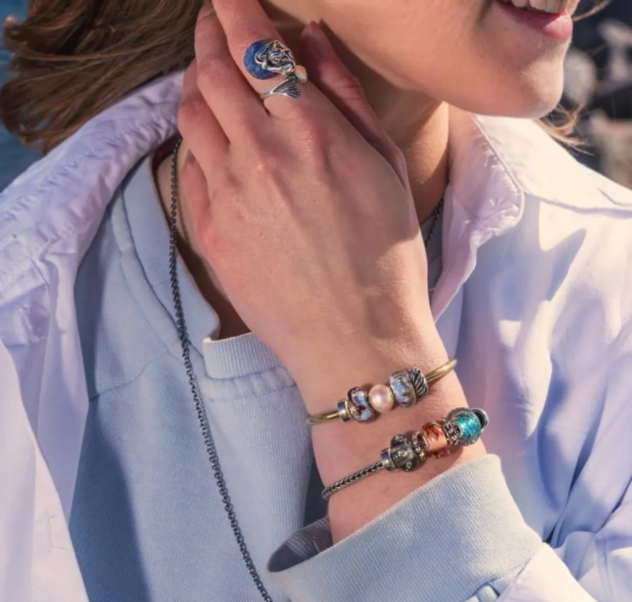 TROLLBEADS 'HAVETS SKOV' SPACER SØLV - TAGBE-20249