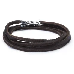TROLLBEADS LÆDERARMBÅND BRUN 41CM – TLEBR-00005