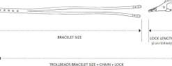 TROLLBEADS LÆDERARMBÅND RØD 36CM - L5105-36