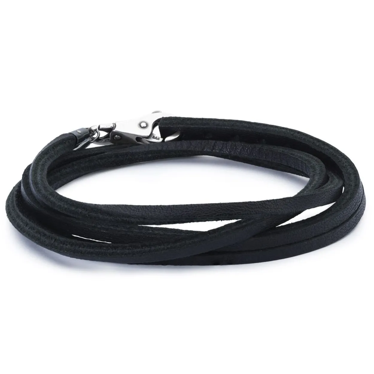 TROLLBEADS LÆDER ARMBÅND SORT 36CM – TLEBR-00001