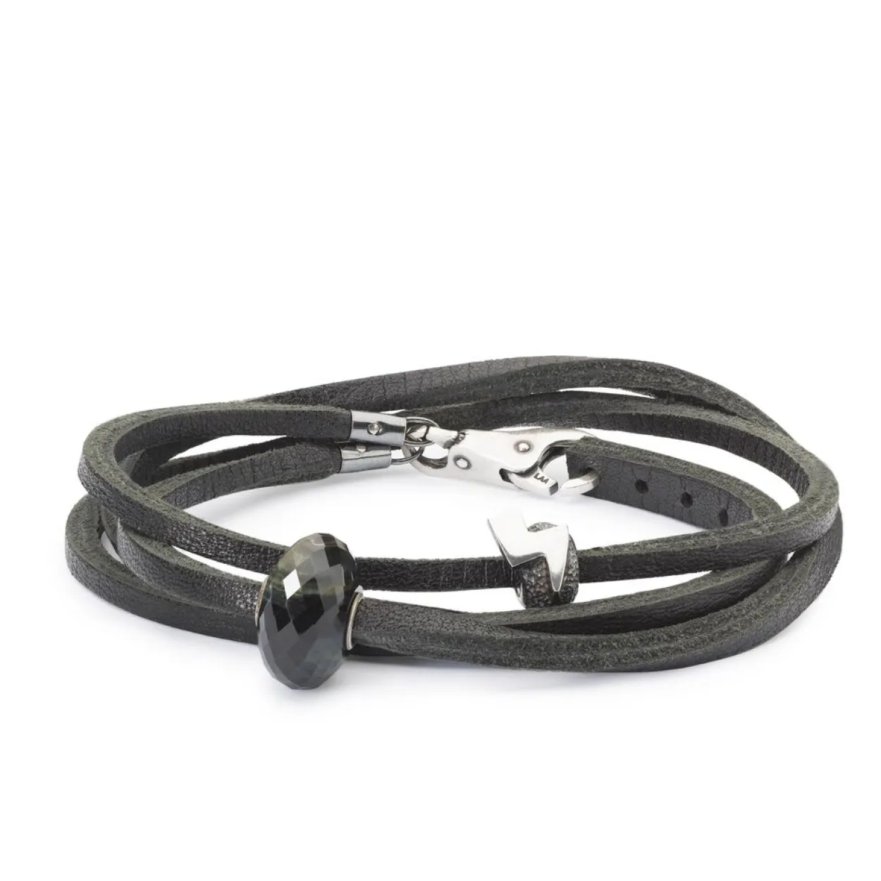 TROLLBEADS LÆDER ARMBÅND SORT 36CM – TLEBR-00001