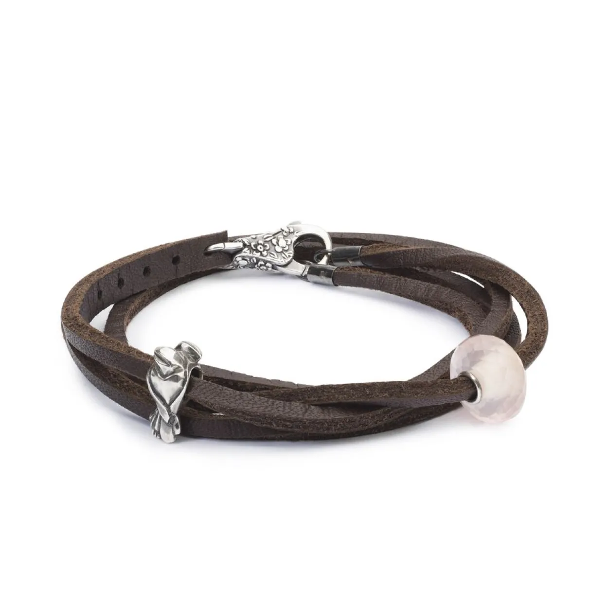 TROLLBEADS ROSAKVARTS STEN KUGLE - TSTBE-20004