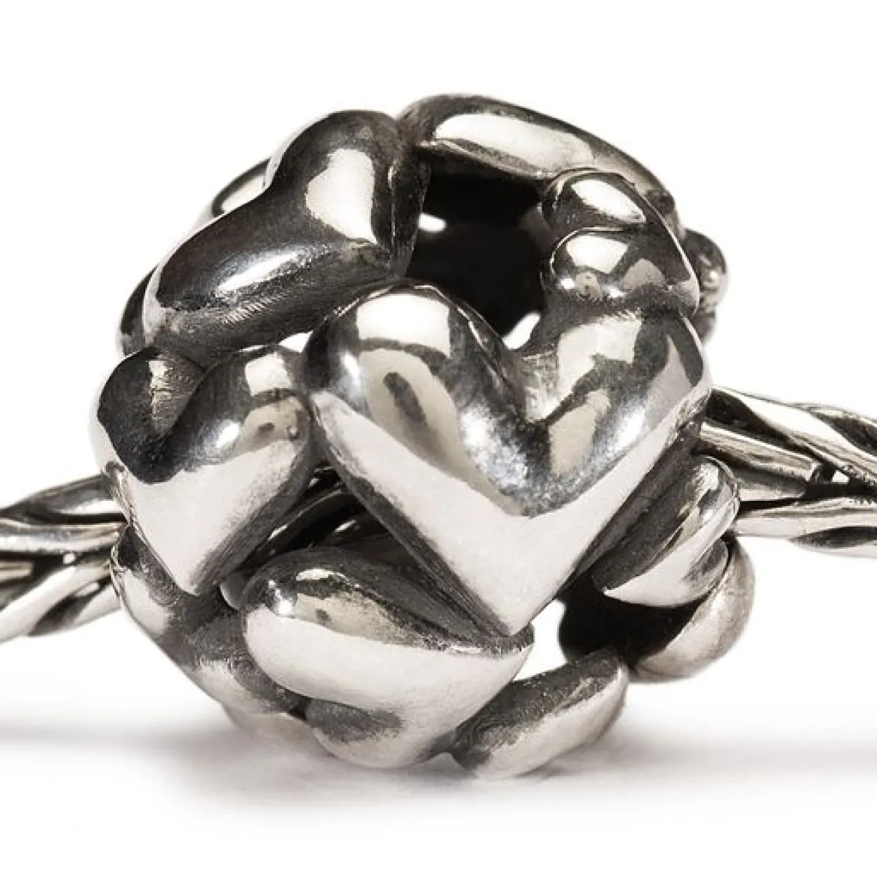 TROLLBEADS SØLVKUGLE HJERTEKUGLE - TAGBE-40006