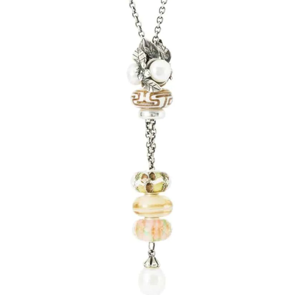 TROLLBEADS STILFULDE BLOMSTER GLASKUGLE -TGLBE-30079