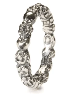 TROLLBEADS TROLDERING MED MØNSTER SØLV STR 55- TAGRI-00154