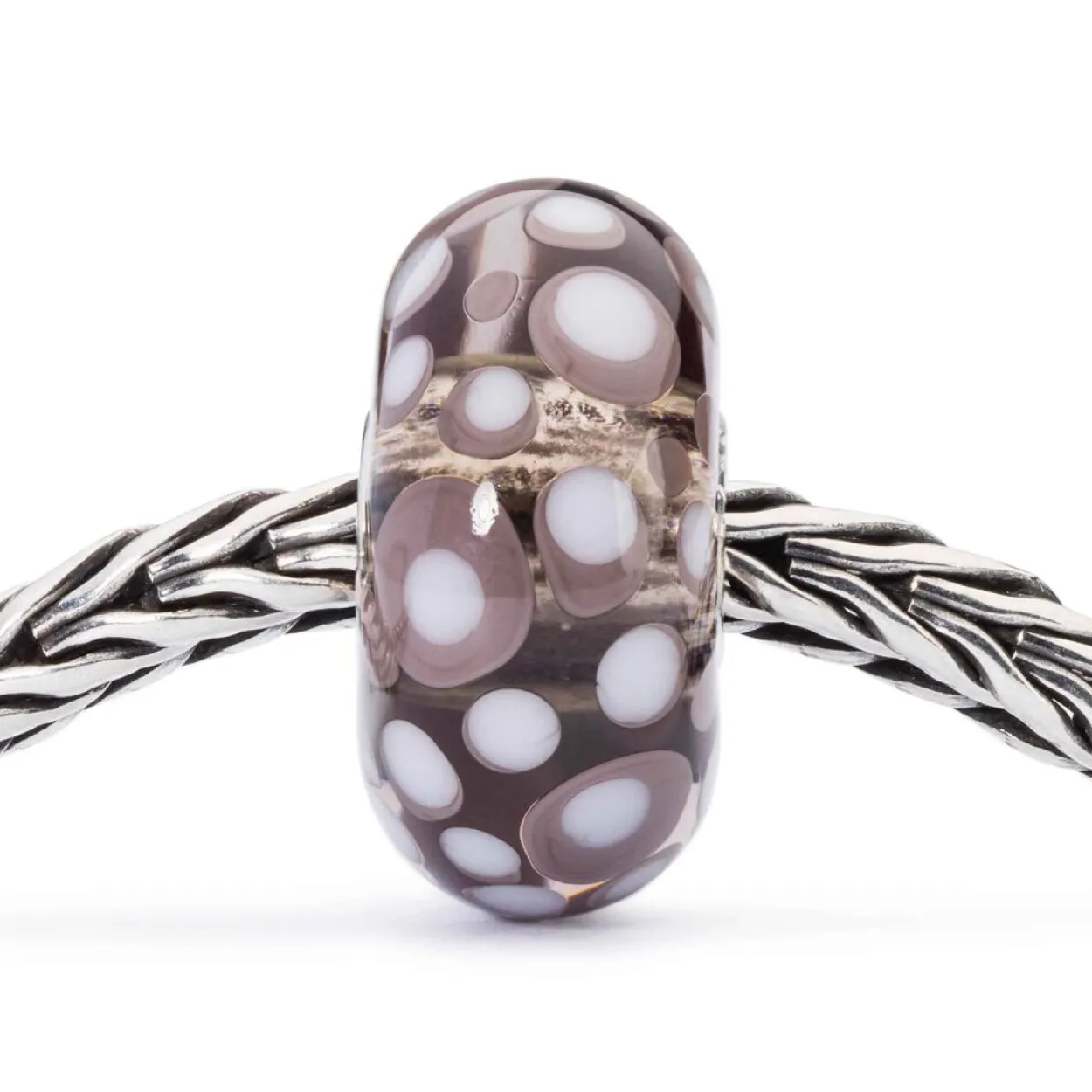 TROLLBEADS 'TROPISK KONKYLIE' GLAS KUGLE - TGLBE-10203