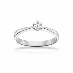 VIDA RING I 8 KARAT HVIDGULD MED 0,10 CARAT BRILLANT - 7814,10
